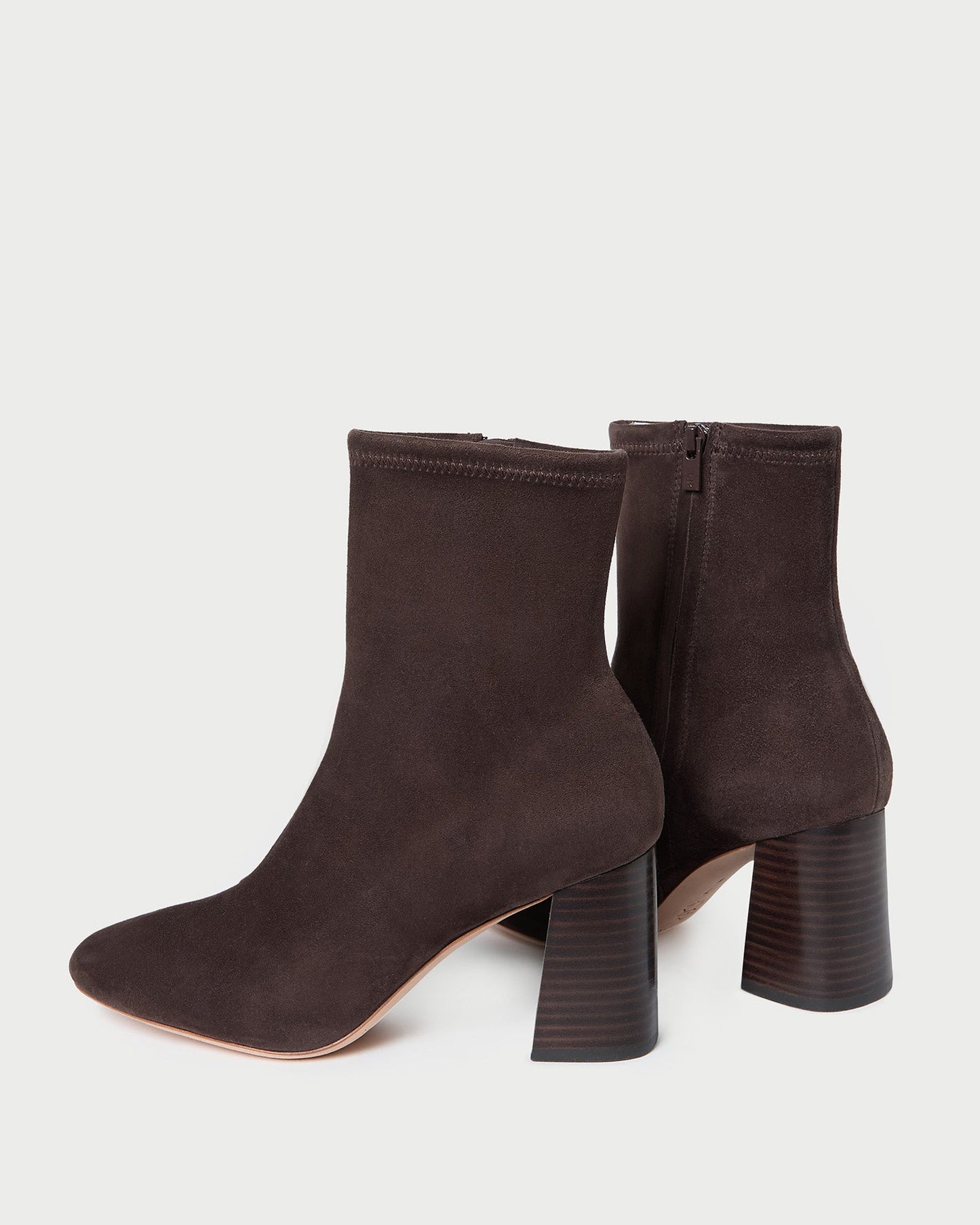 Loeffler Randall Elise Brown Suede Stretch Bootie