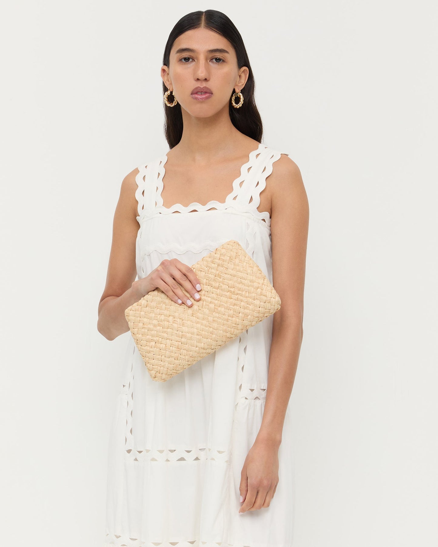 Loeffler Randall Aviva Natural Woven Straw Bag