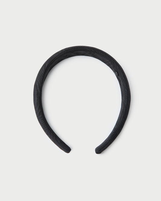 Loeffler Randall Marina Black Moiré Puffy Headband