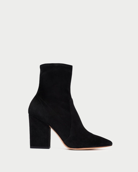 Loeffler Randall Isla Black Suede Ankle Bootie