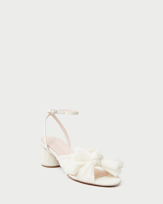 Loeffler Randall Dahlia Pearl Pleated Bow Heel