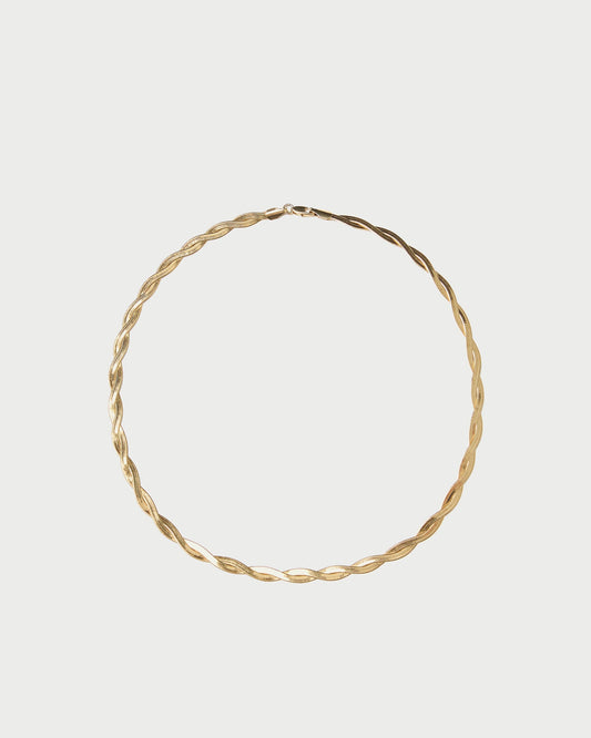 Loeffler Randall Kennedy Gold Twisted Chain Necklace