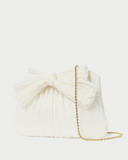 Loeffler Randall Rayne Pearl Bow Clutch