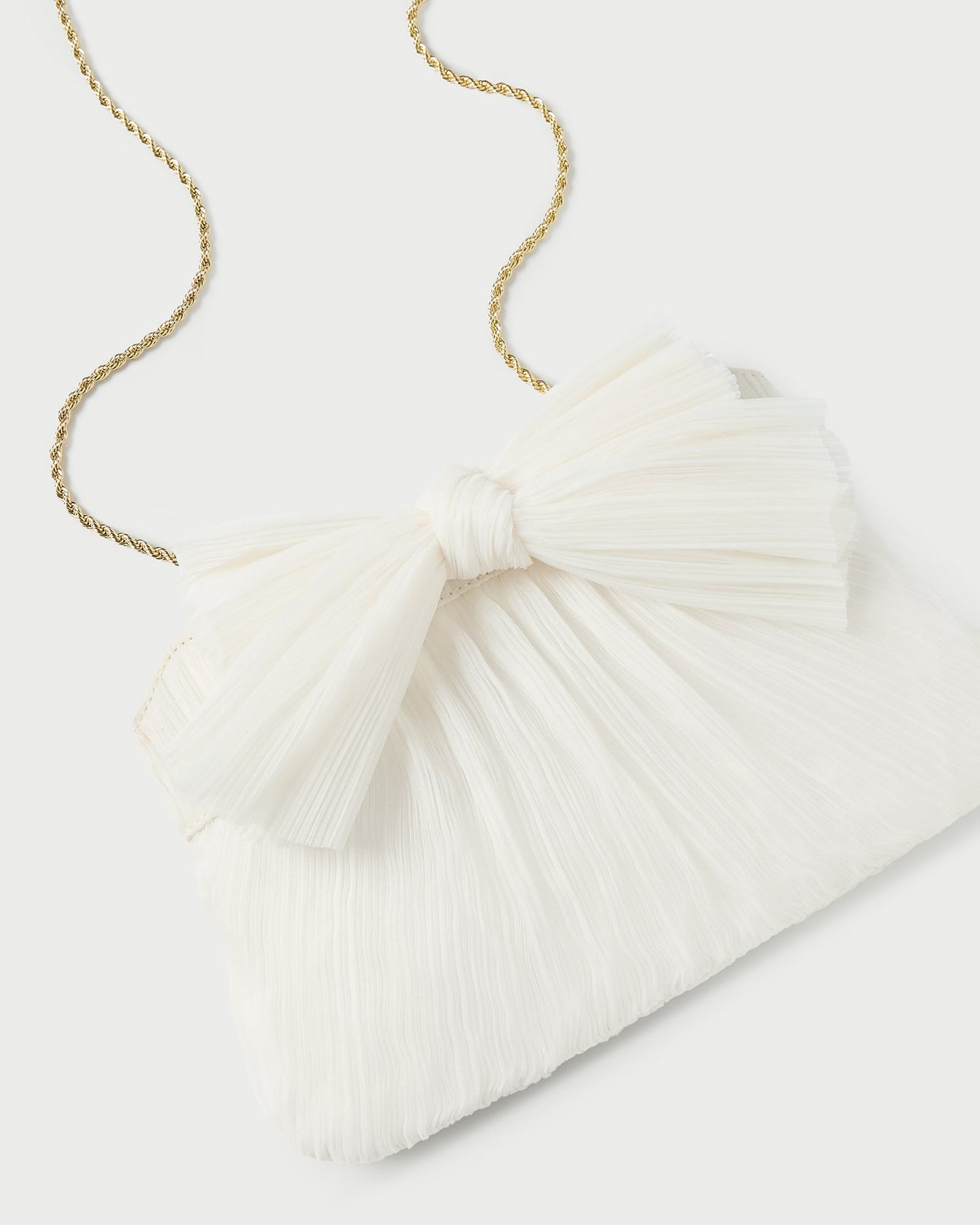 Loeffler Randall Rayne Pearl Bow Clutch