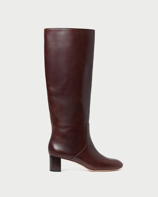 Loeffler Randall Gia Espresso Leather Tall Boot