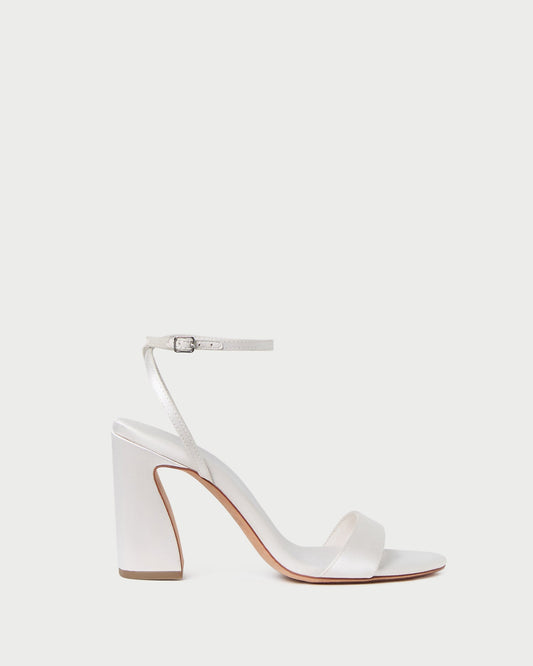 Loeffler Randall Malia Cream Curved-Heel Sandal