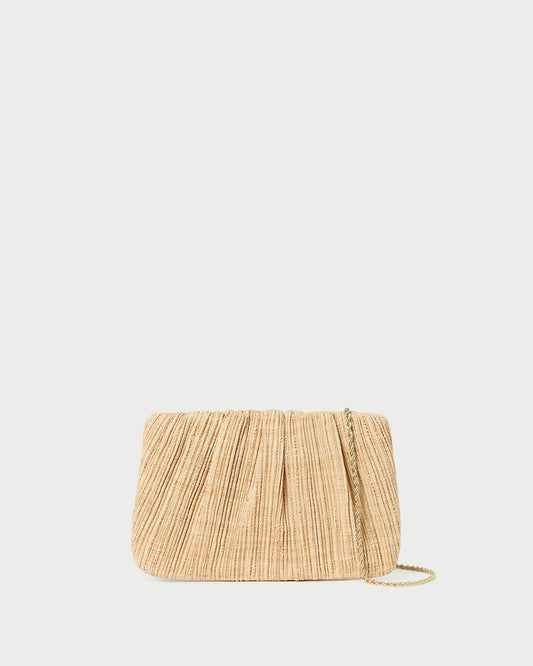 Loeffler Randall Brit Natural Flat Pleated Clutch