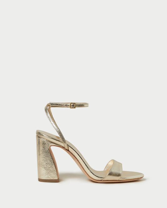 Loeffler Randall Malia Champagne Curved-Heel Sandal