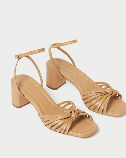 Loeffler Randall Olivia Dune Knot Mid-Heel Sandal