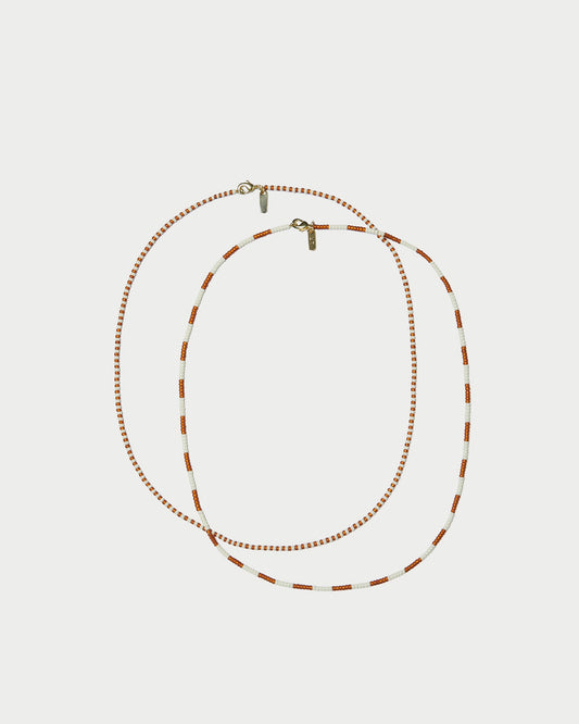 Loeffler Randall Soo Amber/Cream Necklace Set