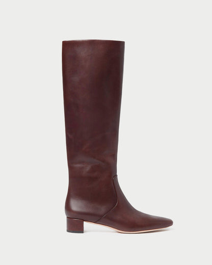 Loeffler Randall Indy Espresso Leather Tall Boot