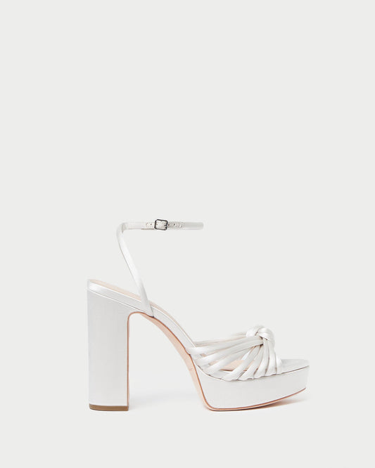 Loeffler Randall Rivka Cream Knot Platform Sandal