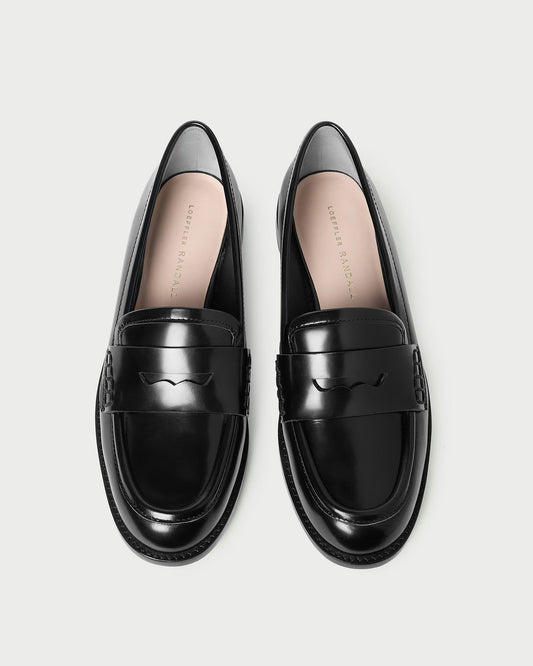 Loeffler Randall Rachel Black Leather Loafer