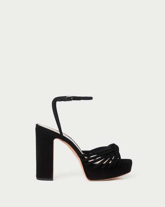 Loeffler Randall Rivka Black Suede Platform Sandal