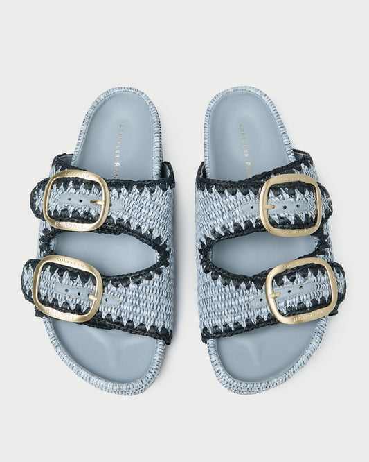 Loeffler Randall Theo Blue Two-Band Sandal