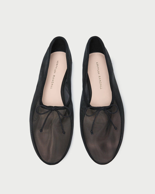 Loeffler Randall Landon Black Mesh Ballet Flat