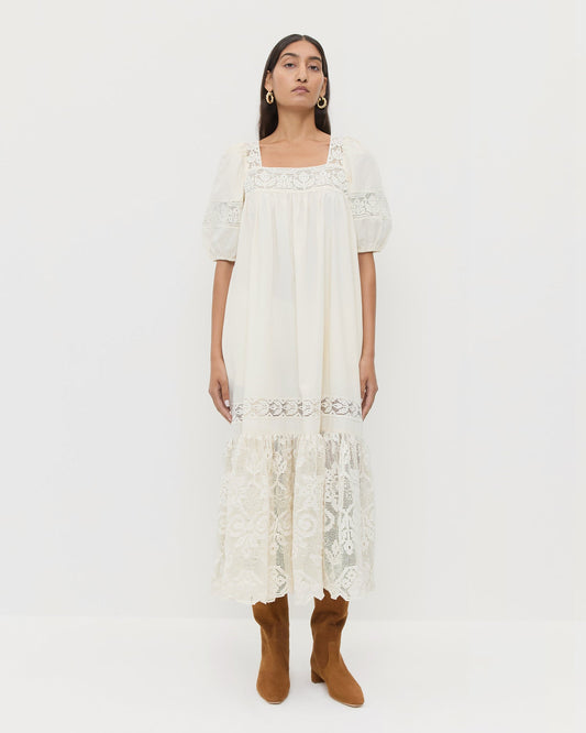 Loeffler Randall Jo Puff-Sleeve Dress