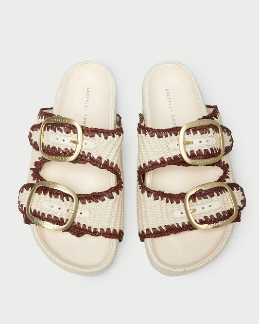 Loeffler Randall Theo Cream Two-Band Sandal