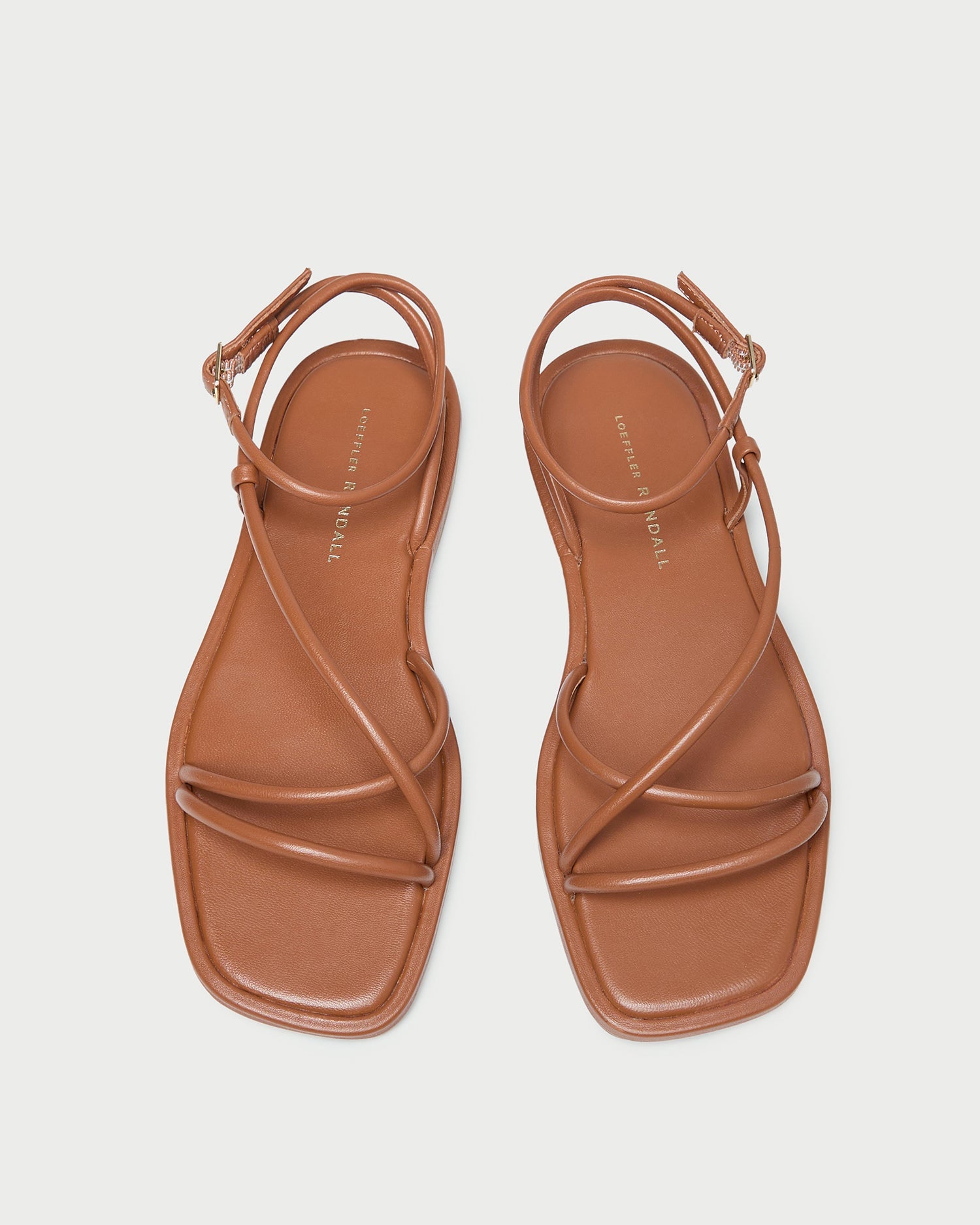 Loeffler Randall Noor Timber Leather Flat Sandal