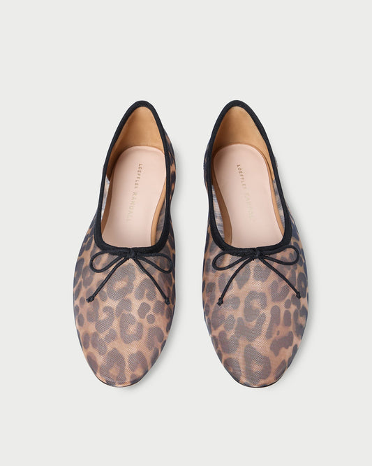 Loeffler Randall Landon Leopard Mesh Ballet Flat