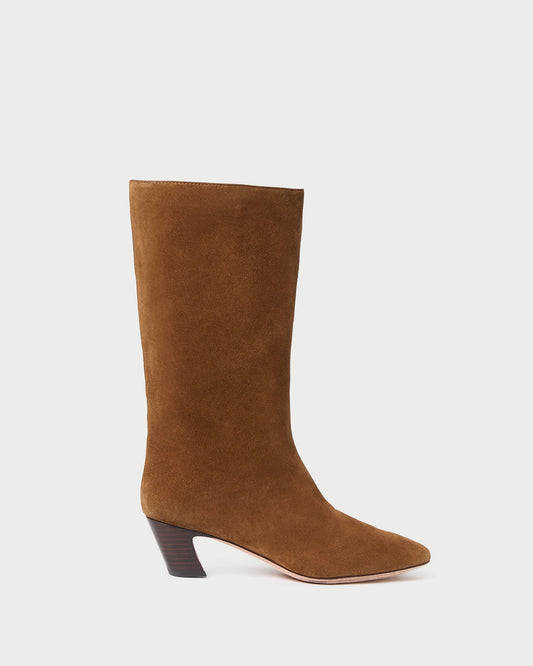 Loeffler Randall Cleo Cacao Suede Mid-Calf Boot