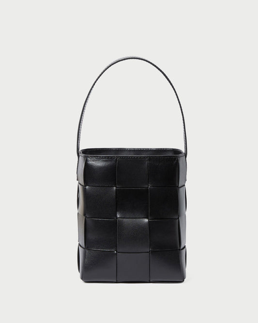 Loeffler Randall Laith Black Leather Bucket Bag