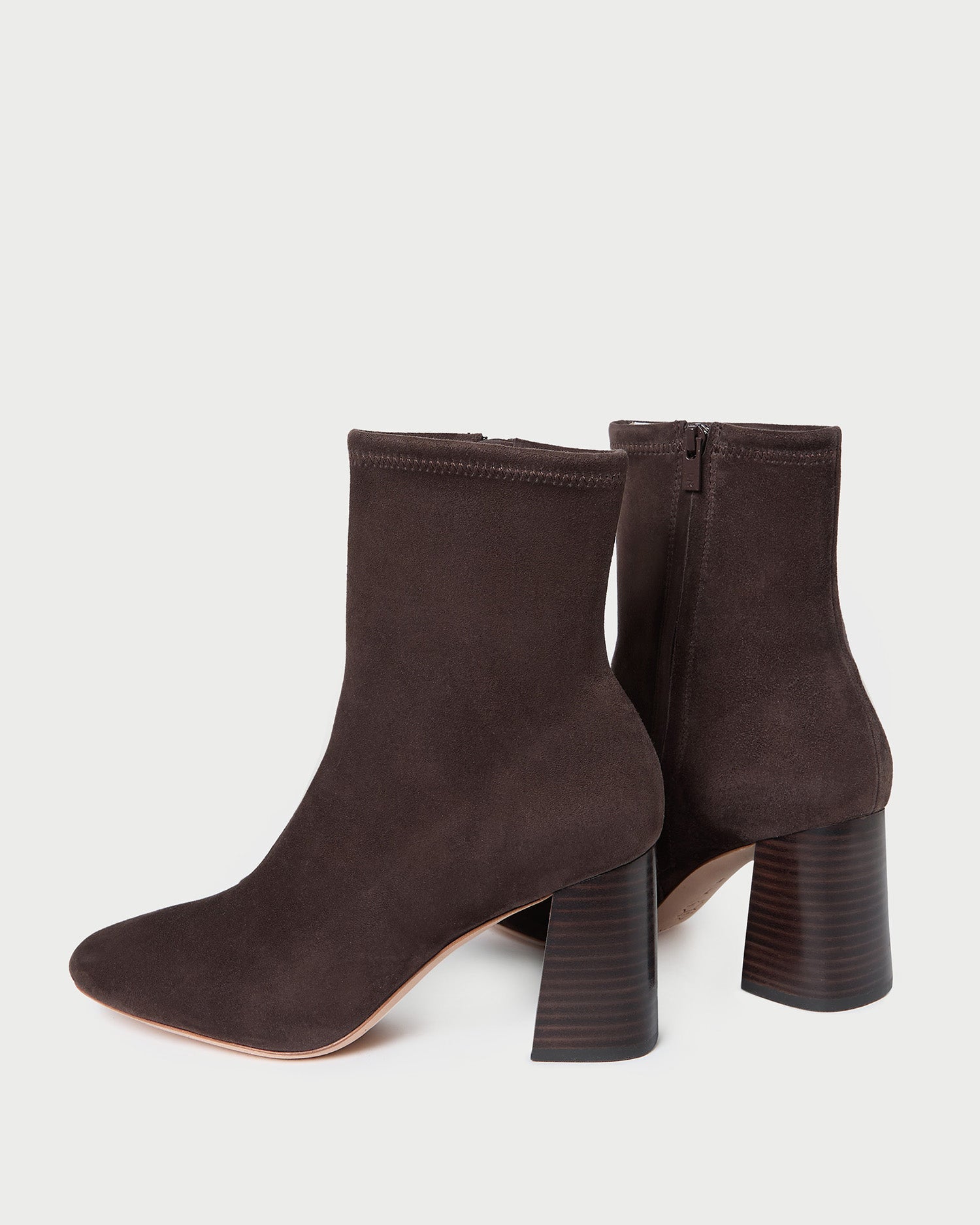 Loeffler Randall Elise Brown Suede Stretch Bootie