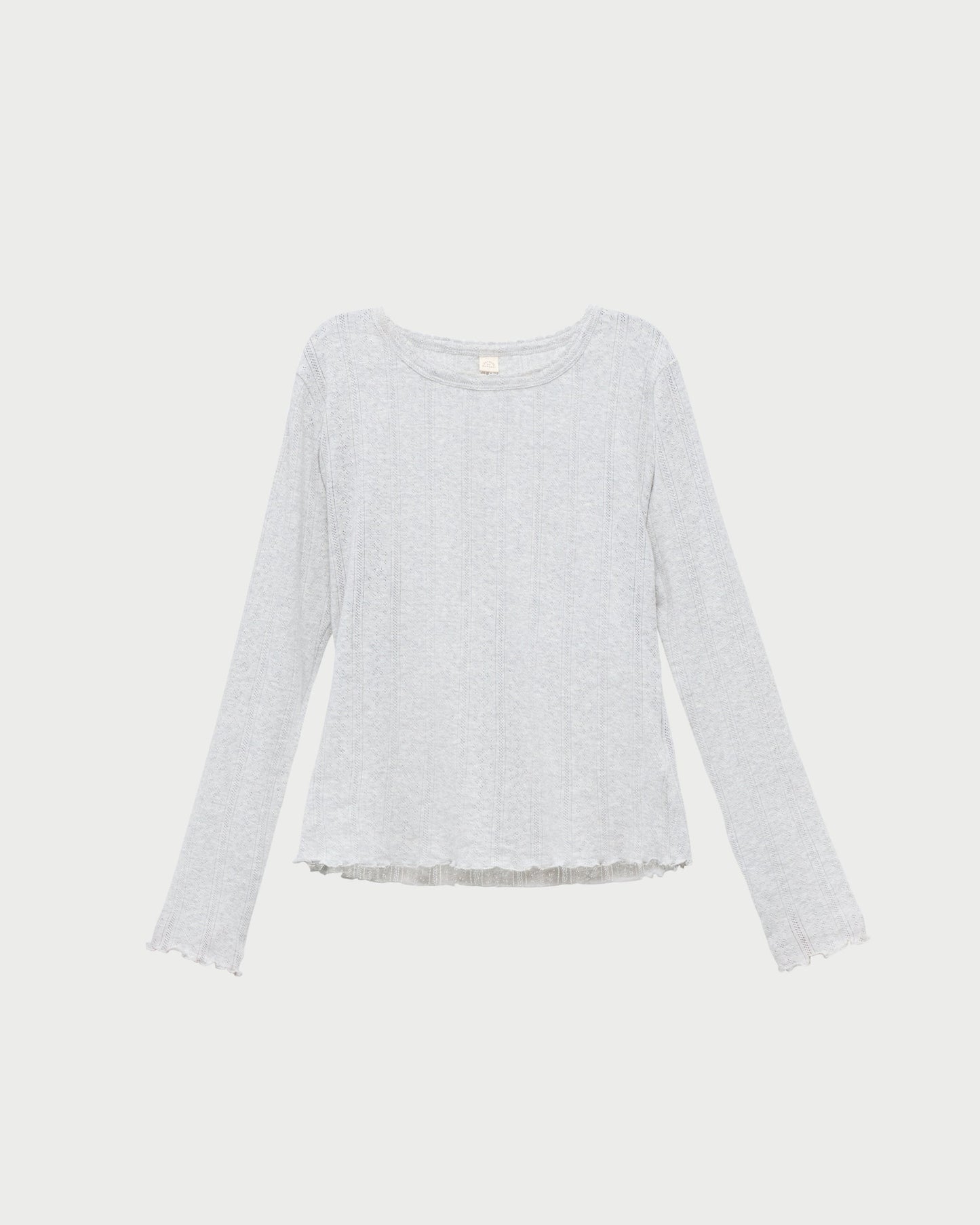 Loeffler Randall Lolo Pointelle Long-Sleeve Tee