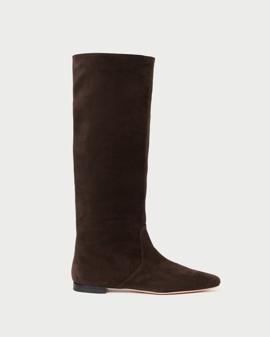 Loeffler Randall Lillian Brown Suede Tall Boot