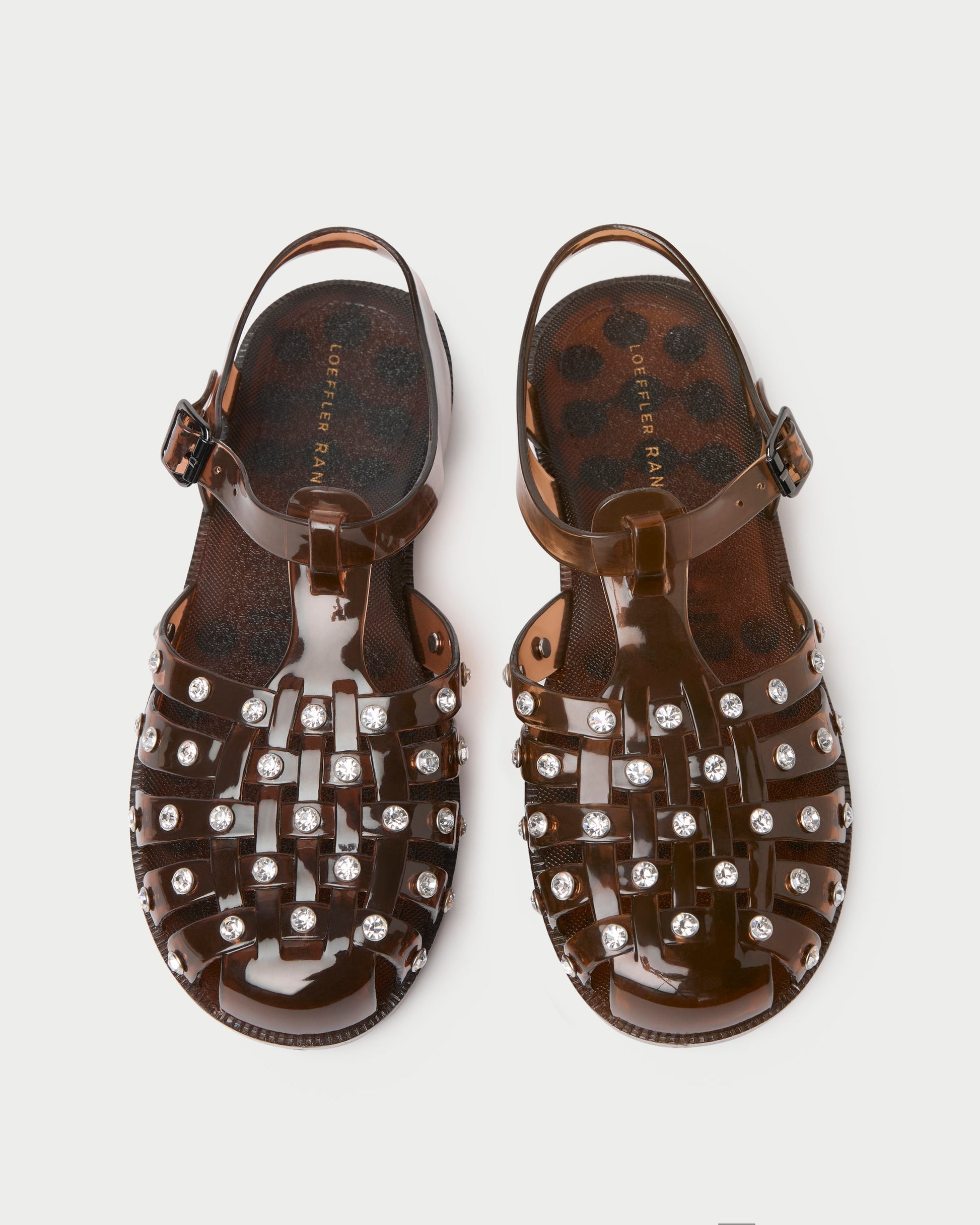 Loeffler Randall Rhys Brown Jelly Sandal