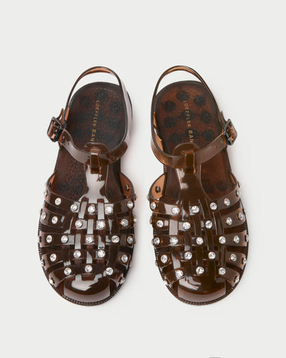 Loeffler Randall Rhys Brown Jelly Sandal