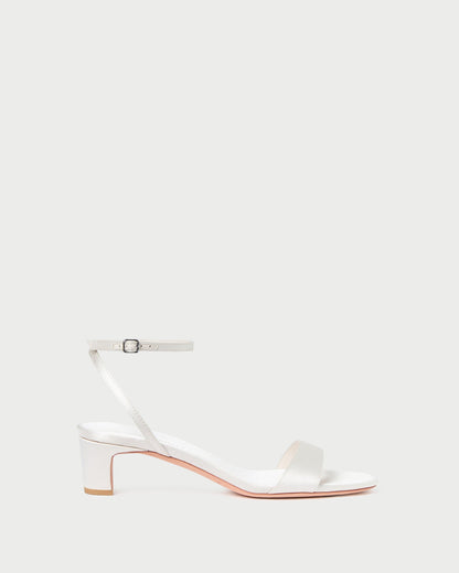 Loeffler Randall Alice Cream Satin Sandal