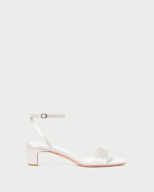 Loeffler Randall Alice Cream Satin Sandal