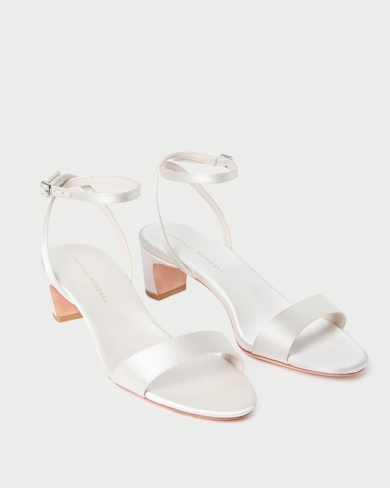 Loeffler Randall Alice Cream Satin Sandal