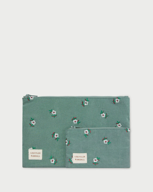 Loeffler Randall Tracy Sage Floral Pouch Set