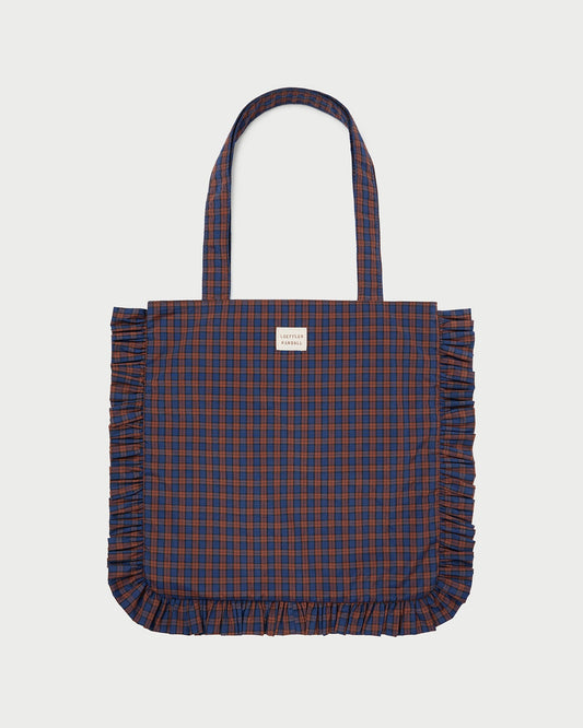 Loeffler Randall Justine Navy Ruffle Tote