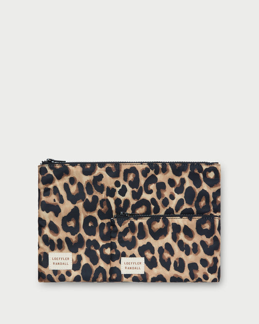Loeffler Randall Tracy Leopard Pouch Set