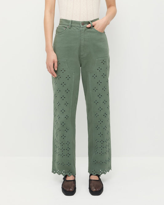 Loeffler Randall Demi Embroidered Pant