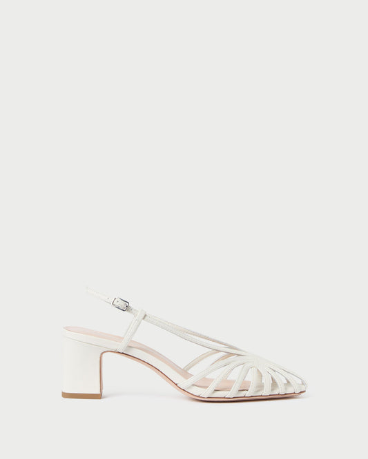 Loeffler Randall Priscilla Cream Heeled Sandal