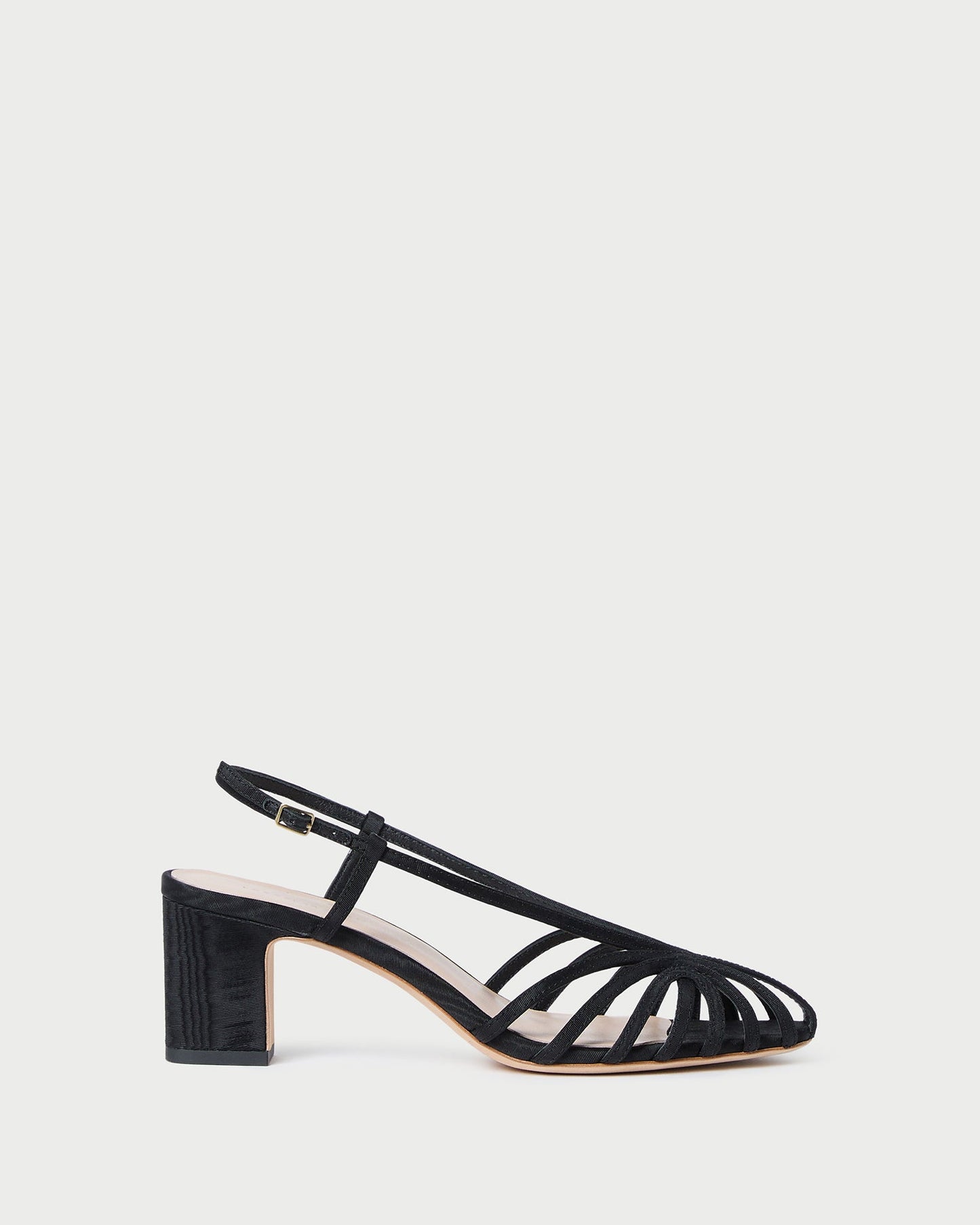 Loeffler Randall Priscilla Black Moiré Heeled Sandal