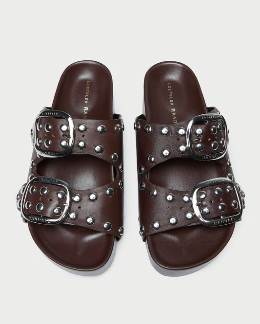 Loeffler Randall Jack Espresso Studded Sandal