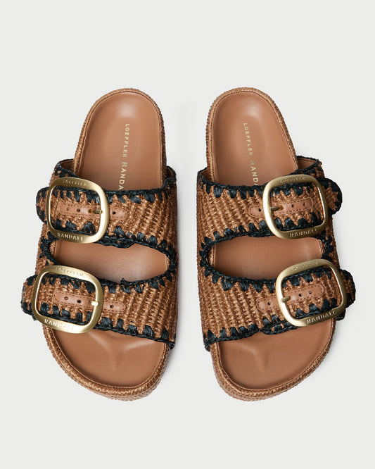 Loeffler Randall Theo Brown Two-Band Sandal