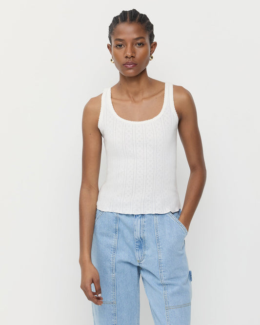 Loeffler Randall Rylee Pointelle Tank Top