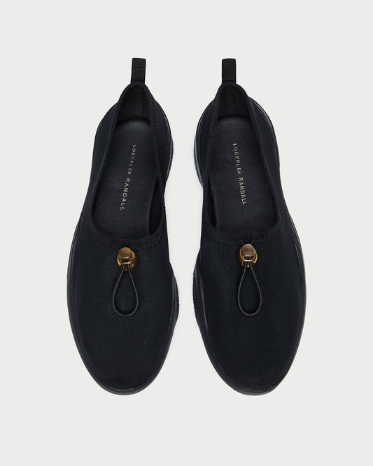 Loeffler Randall Raina Black Mesh Flat