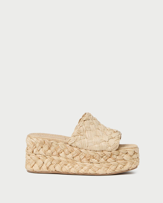 Loeffler Randall Aaron Natural Braided Straw Mule
