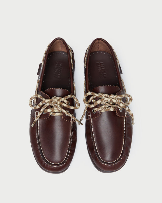 Loeffler Randall Franco Espresso/Butter Boat Shoe
