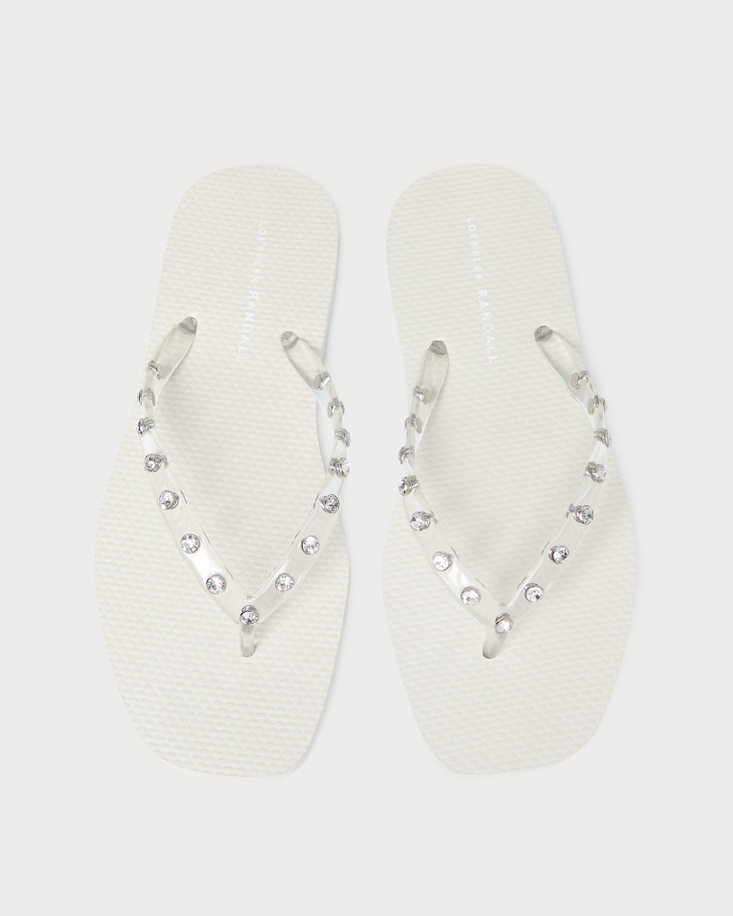Loeffler Randall Taryn Cream Jelly Flip Flop