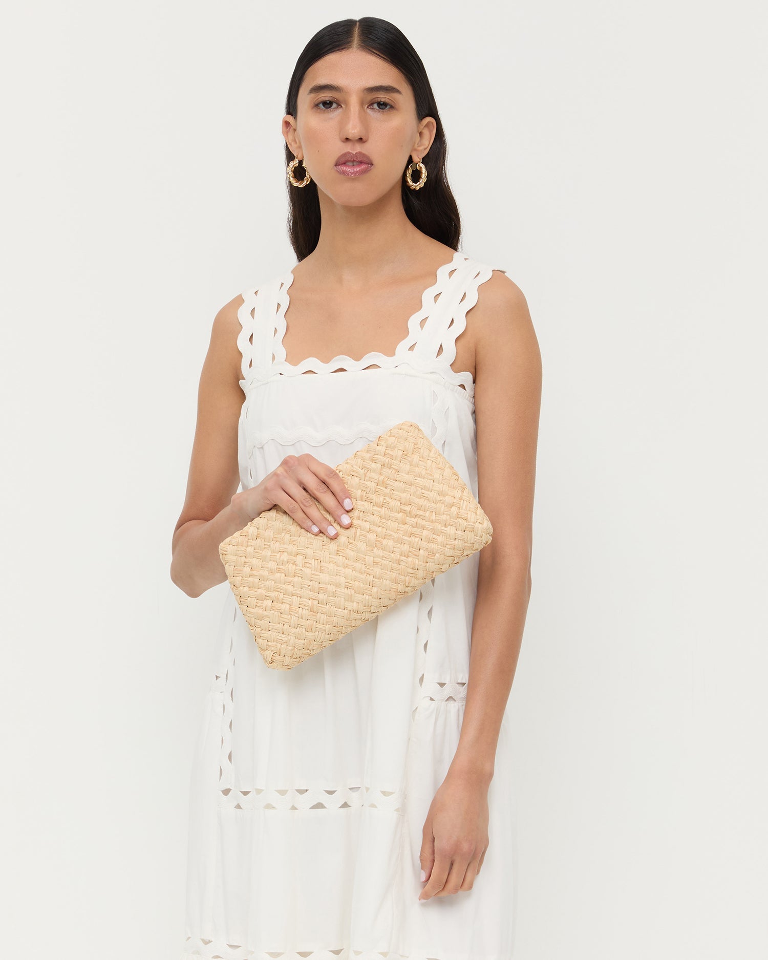 Loeffler Randall Aviva Natural Woven Straw Bag
