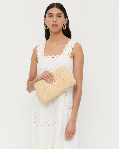 Loeffler Randall Aviva Natural Woven Straw Bag