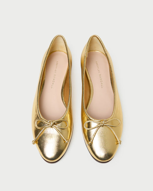 Loeffler Randall Noelle Champagne Ballet Flat
